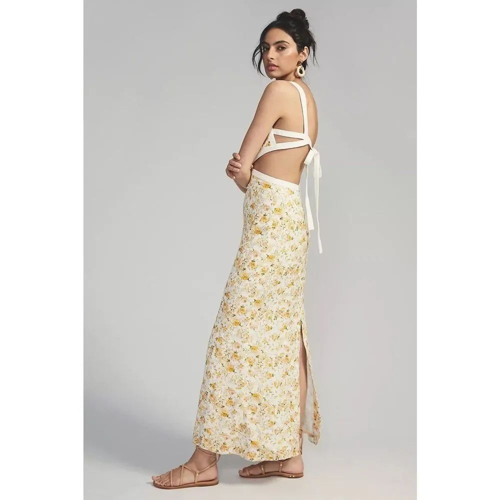 Anthropologie Significant Other Sleeveless Floral Maxi Dress - Picture 4 of 14